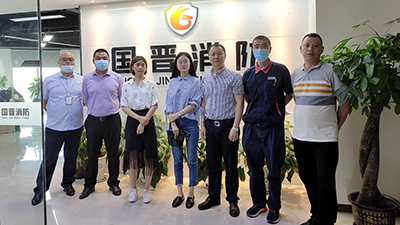 榮幸！成都恒大物業(yè)消防維保項(xiàng)目招標(biāo)蒞臨考察—國(guó)晉消防