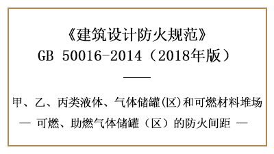 可燃、助燃?xì)怏w儲(chǔ)罐(區(qū))的防火間距應(yīng)留多少？—四川國(guó)晉消防分享