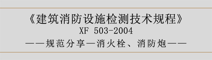 建筑消防設(shè)施檢測技術(shù)規(guī)程—消火栓、消防炮-700